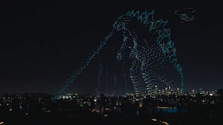 Godzilla lights up the sky for Apple TV
