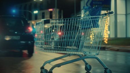 AB Vassilopoulos' festive trolly dash