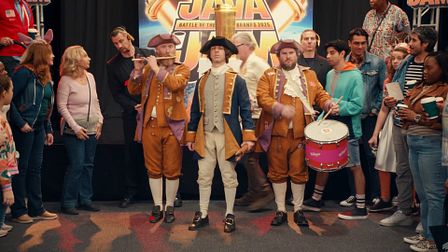 All revere Jeremy Strong in Affleck’s Dunkin roast
