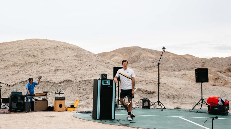 Wilson and Farm League invited Roger Federer to play his heart out