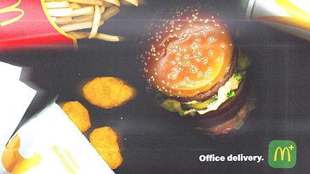 McDonald's makes an office delivery