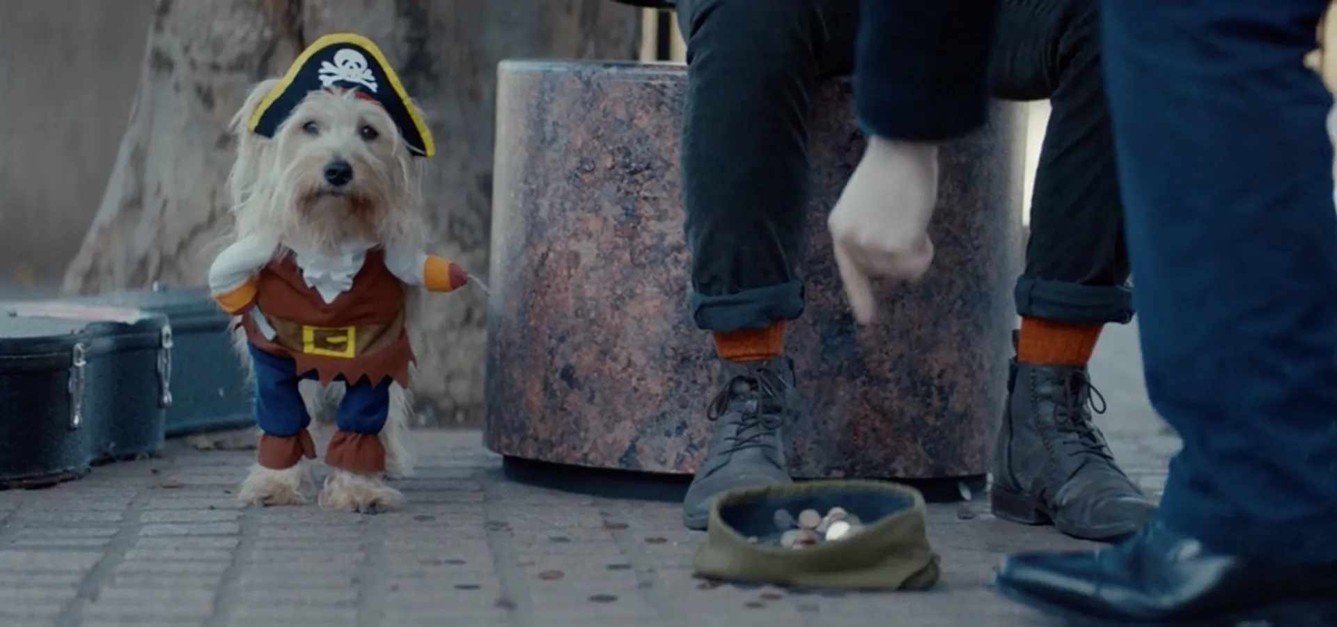 Busker and Dog