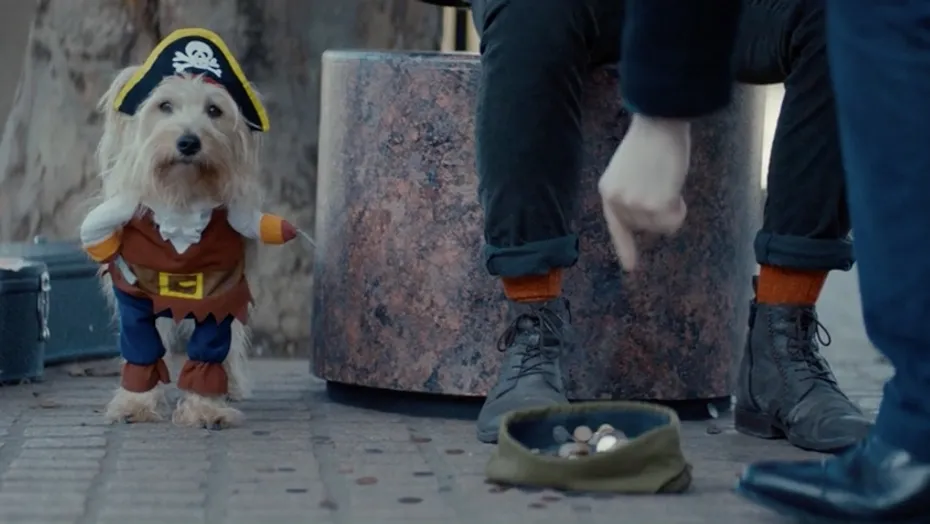 Busker and Dog