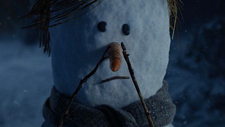 Snow man left behind