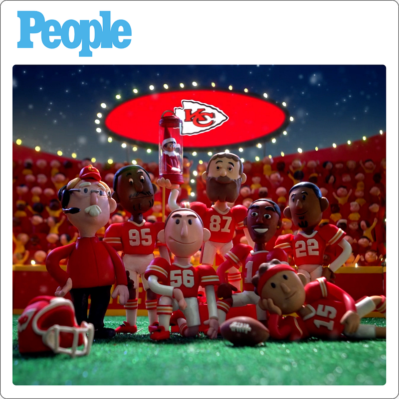 Travis Kelce Transforms Into an Animated Elf for Chiefs' Holiday Video — with a Special Guest as Narrator