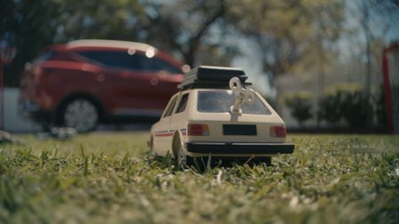 Ampol’s wind-up car takes a wild ride