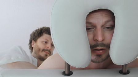 Tim & Eric make moisturising magic with Michael Cera